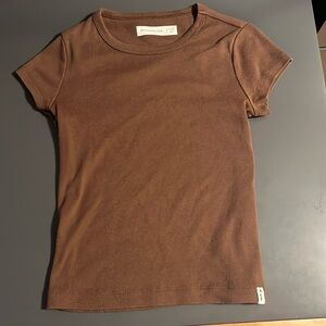 abercrombie kids Brown T-Shirt | kids 7-8